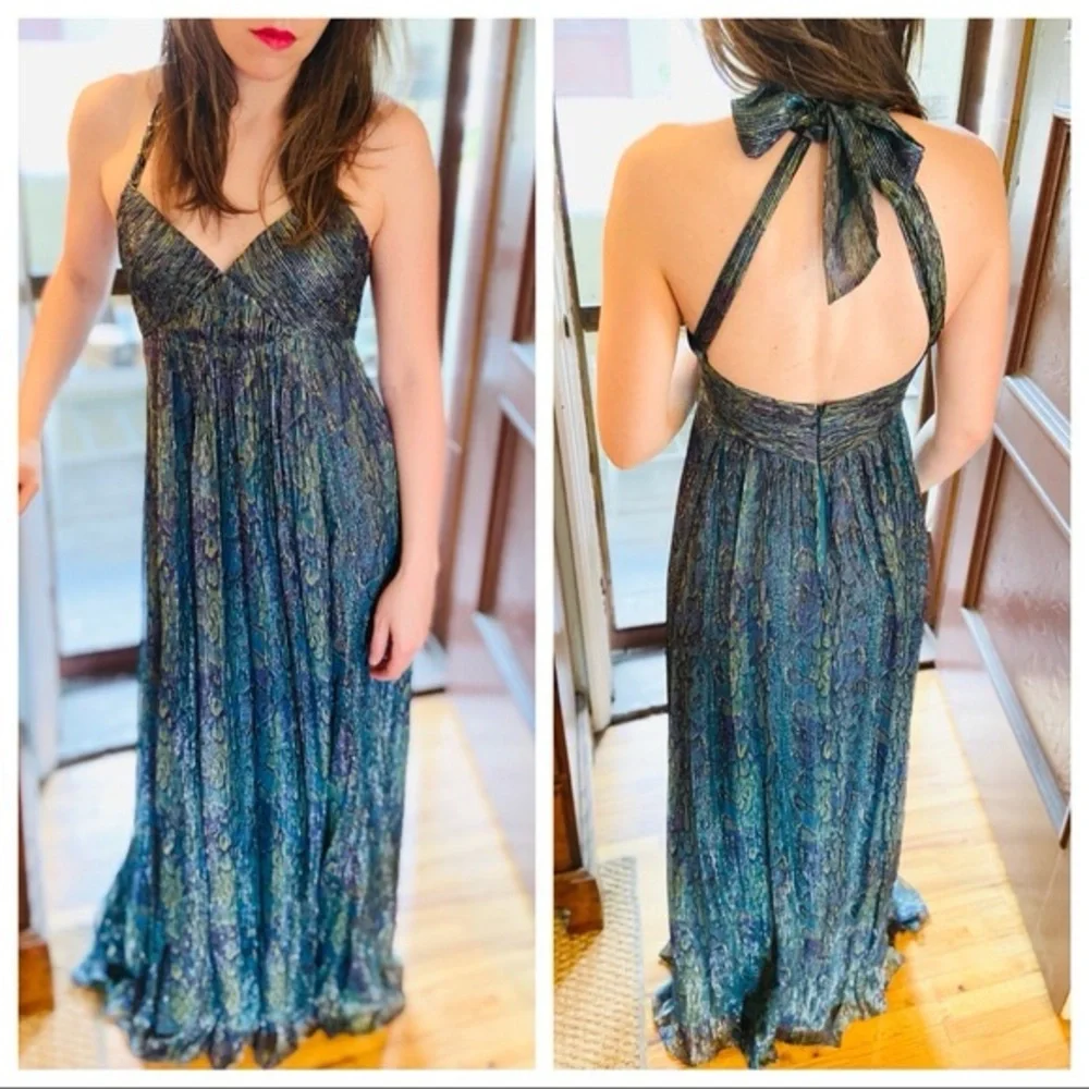 Gorgeous silk gown 🦚 - Picture 1 of 6